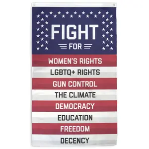 "Fight For..." Vertical Flag