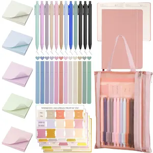 Bible Study Supplies,Bible Journaling Kit,Study Kit with Journal,12 No Bleed Highlighters,12 Gel Pens,75 Tabs, 400 Sticky Notes,Christian Gifts for Women Men