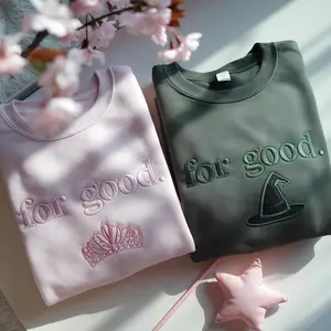 Embroidered For Good Wicked Sweatshirt, Aesthetic Changed For Good hoodie, Wizard Of Oz Tee, Changed For Good, Wicked Defy Gravity Shirt