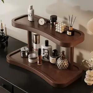 Simple Desktop Organizer Rack for Home Bedroom Cosmetic Perfume Display Shelf Staircase Storage Cup Holder