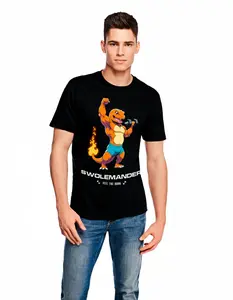 Swolemander T-Shirt Men | Pokémon-Inspired Gym Tee for Fitness & Anime Fans