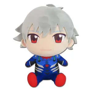 Evangelion New Movie - Kaworu Nagisa (Plug Suit) Sitting Plush 7"H