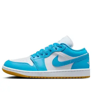 (WMNS) Air Jordan 1 Low 'White Dark Powder Blue' DC0774-104