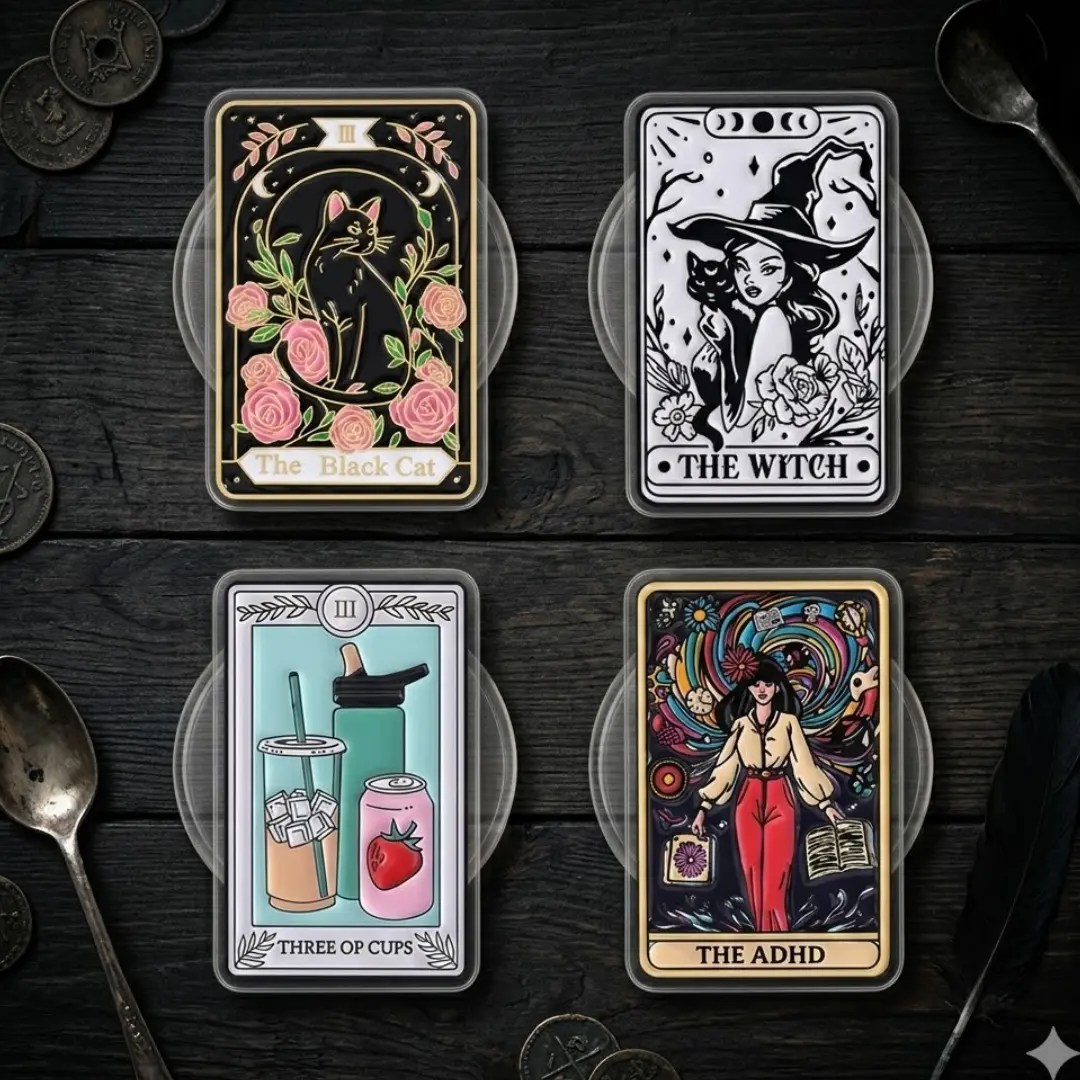 [MAGNETIC] Tarot Inspired MagSafe Phone Grip Modern Tarot Card Magnetic Stand Holder Tech Accessory For Daily Work Daily Use Gift Item