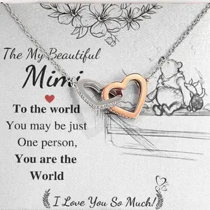 Birthday Gift Necklace for Mimi on Birthday, Mothers Day Gift Jewelry for Grandmother, Christmas Gift from Granddaughter for Grandma