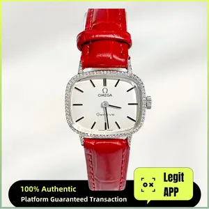 Omega Genève Vintage 24x21mm Manual Wind - White Dial & Diamond-Set Caseback Ladies Watch 20017232