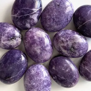Purple Lepidolite Palm Stone
