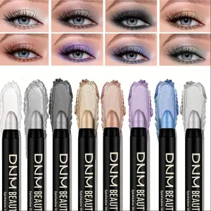 Long-Lasting Eyeshadow Stick Set (8 Counts), Waterproof Metallic Shimmer Glitter Eyeshadow Sticks, Highly Pigmented Eyeshadow Pens