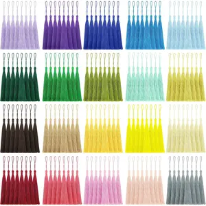 160 Pack Bulk Bookmark Tassels, 5 Inch Soft Silky Tassels with Loops, 20 Colors for Bookmarks, DIY Crafts &  Making, Multi-Color Tassel Set