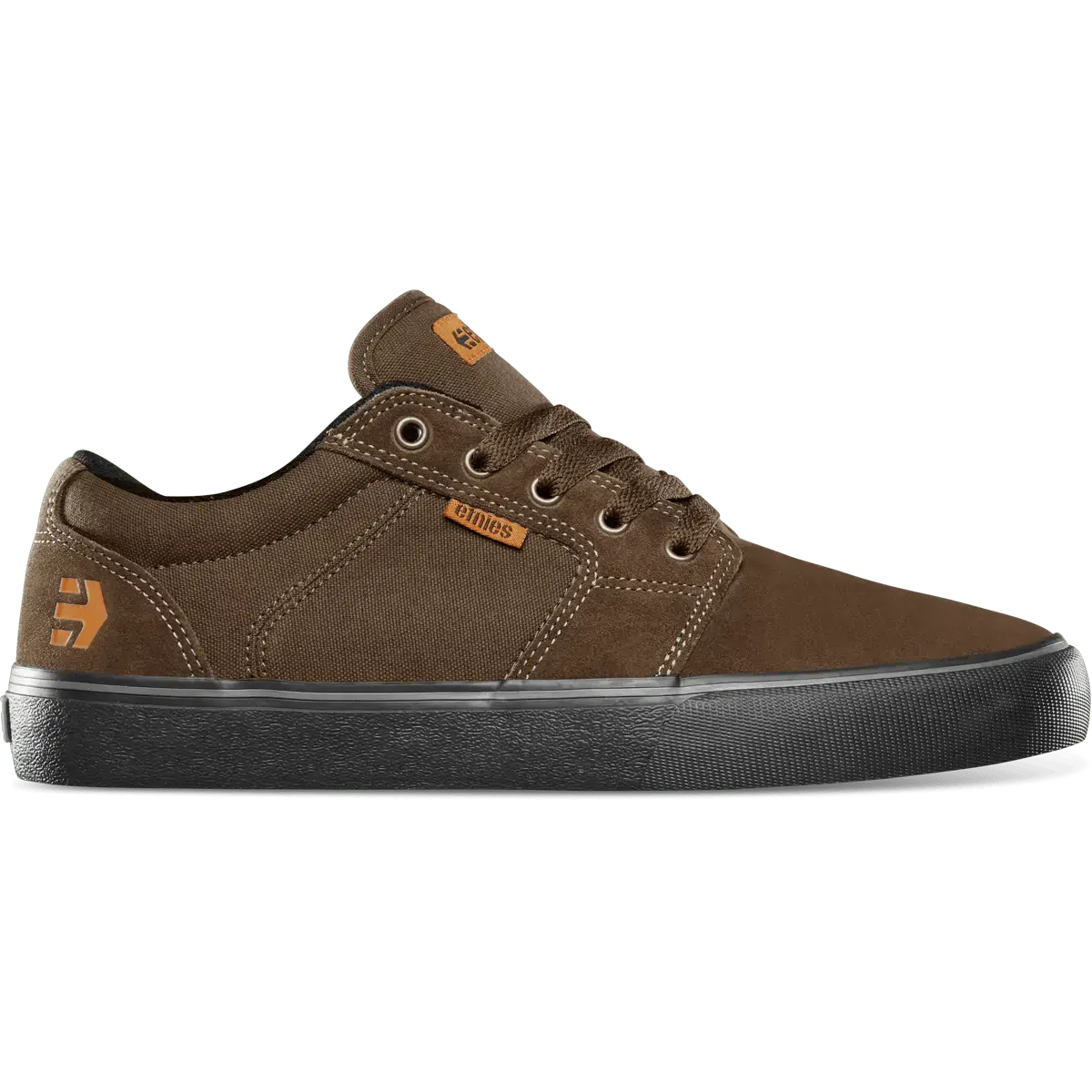 ETNIES Men's Barge LS Low-Top Skate Shoes, Classic Suede and Canvas Athletic Sneakers with Foam Lite 1 Comfort Insole