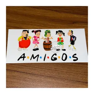 16 oz Libbey CHAVO Cup Wrap with UV DTF Print - Waterproof & Scratch Resistant, Peel & Apply