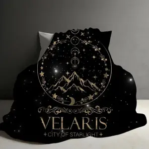 Velaris Blanket, ACOTAR Merch, The Night Court, A Court Of Thorns and Roses Gifts, SJM, City Of Starlight Plush Throw, Bookish Gifts For Her