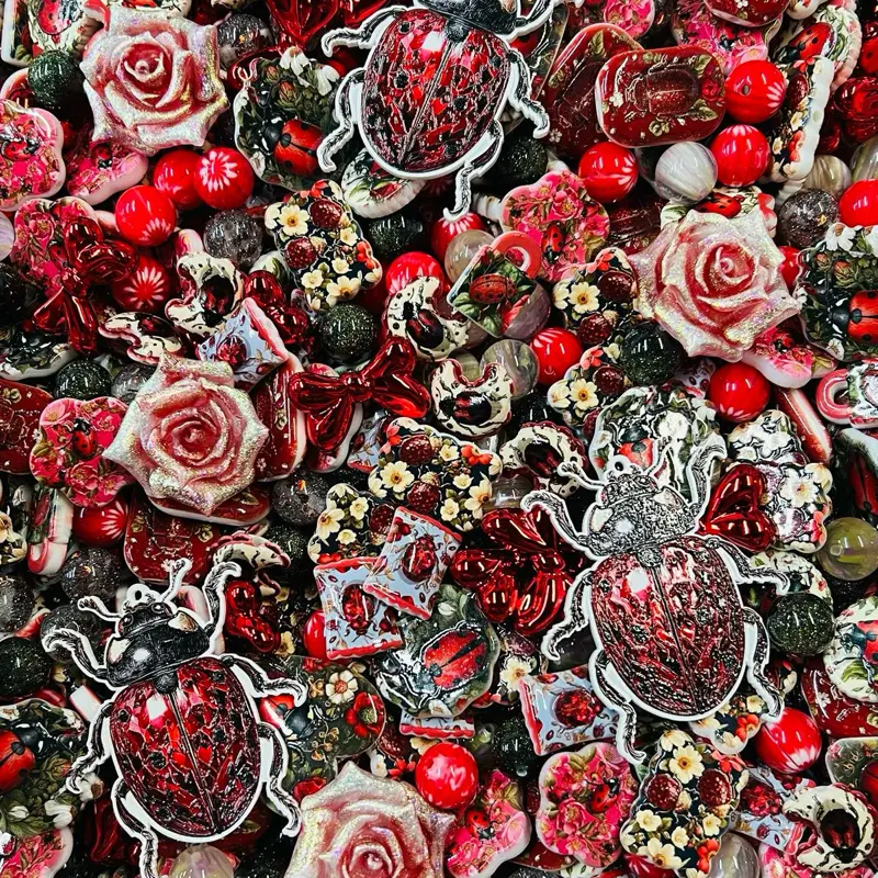 【Annie’s Bead B】Premium Bulk Acrylic & Resin Bead Mix with Accessories - DIY Beading Supplies for Phone Chains, Jewelry Making, Bulk Beads Diy Mixed Beads