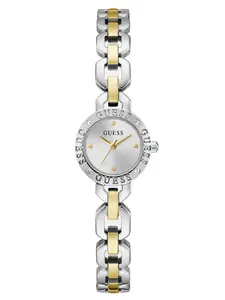 GUESS Female Crystal Recycled Steel analogue watch 22 mm