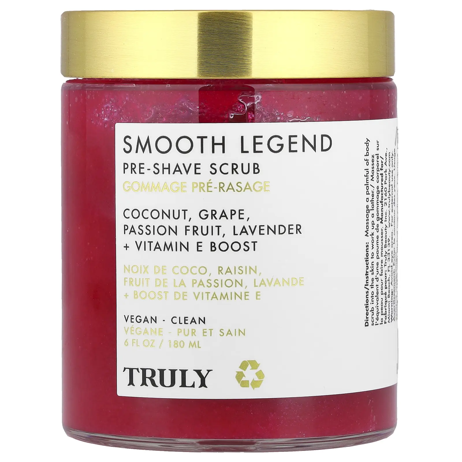 Truly Beauty Smooth Legend Pre-Shave Scrub, 6 fl oz (180 ml) Truly Beauty Smooth Legend Pre-Shave Scrub, 6 fl oz (180 ml)