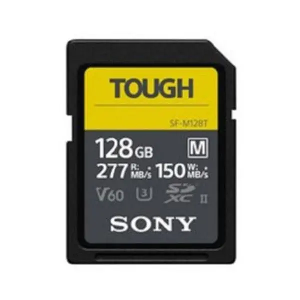 Sony 128GB SF-M Series High-Speed Tough SD Memory Card - 277 MB/s Read, 150 MB/s Write, Waterproof, Shock-Resistant, Dustproof, Durable DSLR Camera Accessory