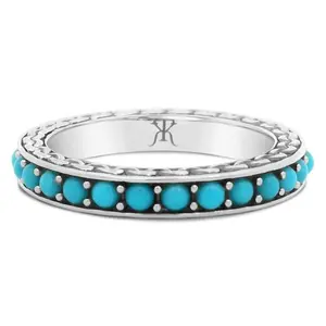 Tiffany Kay Studio Sterling Silver Turquoise Band Ring