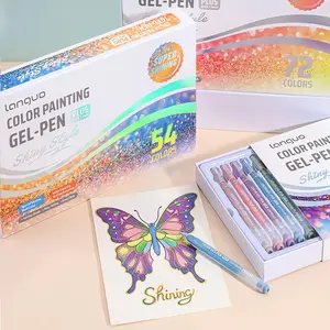 24-Color Flash Effect Drawing Pen, 1.0mm Bullet Tip, Large Capacity Marker, Visible Ink Level, Ideal for Cardstock, Journaling, Art Projects