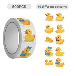 Cute Duck Pattern Washi Tape Pack, /roll Decorative Sticker, Self Adhesive Decorative Tape for DIY Scrapbooking, Journaling, Gift Wrapping, DIY Sticker Paper, Funny Stickers
