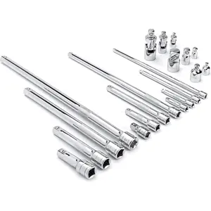 20 Piece 1/4", 3/8", 1/2" Drive Extension, Joint and Adapter Set - 81315A-07