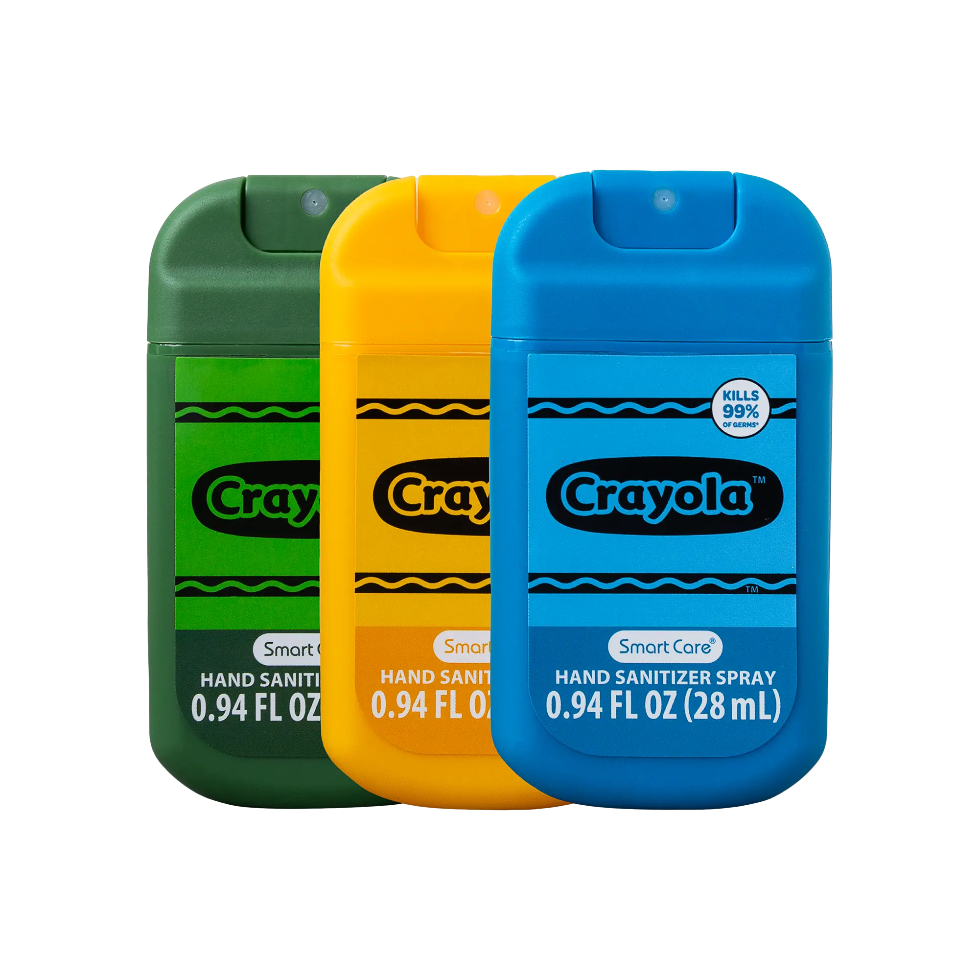 Smart Care Crayola Hand Sanitizer Spray, 3 Pack Hand Sanitizers for Kids