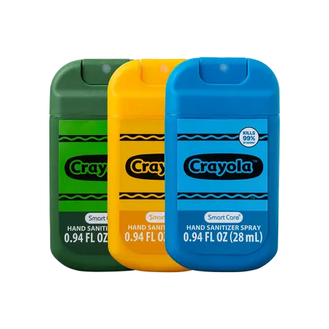 Smart Care Crayola Hand Sanitizer Spray, 3 Pack Hand Sanitizers for Kids