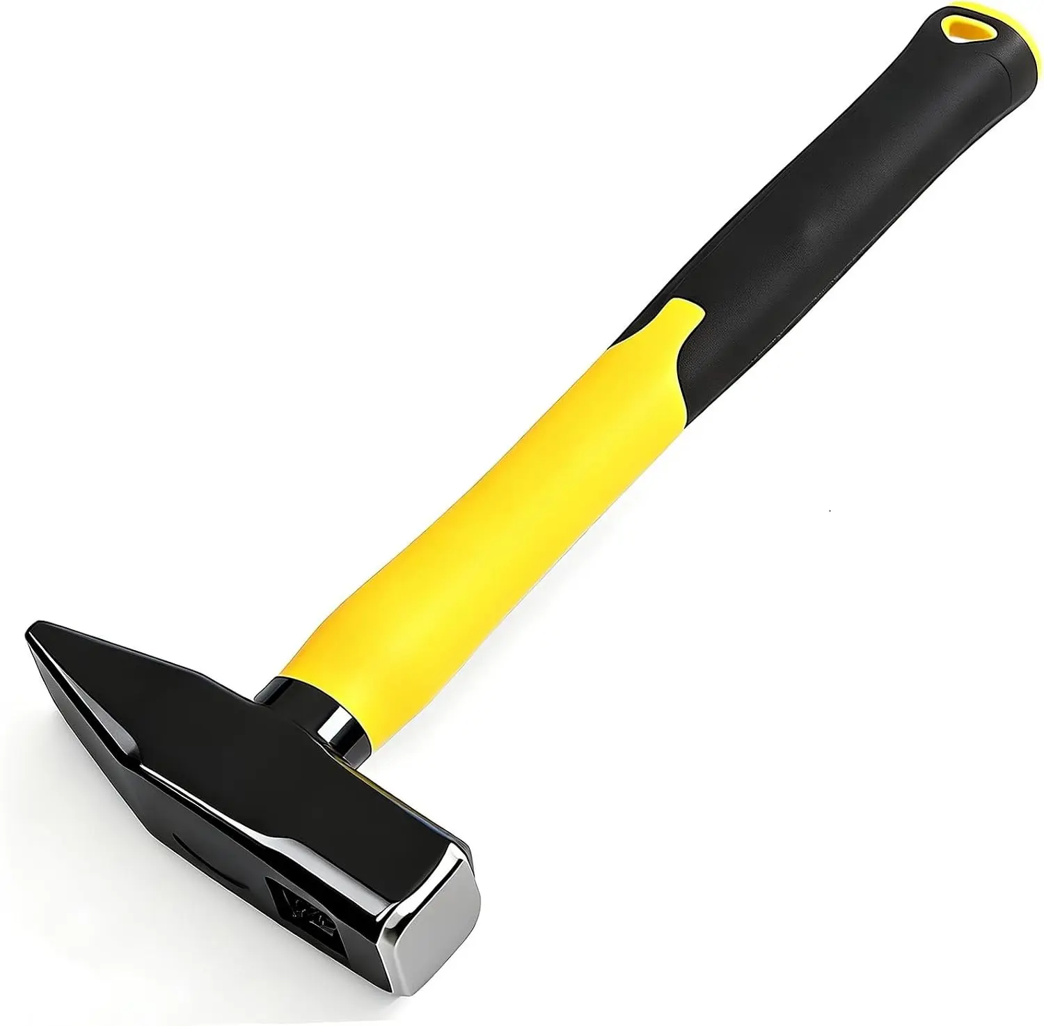 14 oz Blacksmith Hammer,Anti-Shaking,Anti-Rust,Shock-Proof Plastic Handle.