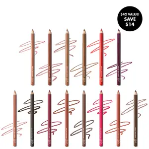 e.l.f. Cream Glide Lip Liner Vault, 14-Count