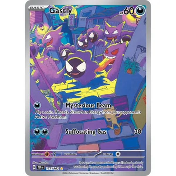 Pokemon TCG Gastly - 177/162 Temporal Forces Near Mint Trading Card Single