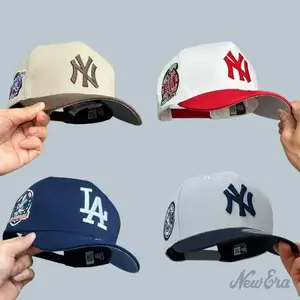 Premium New Era Yankees Dodgers Baseball Hat – 59FIFTY Fitted Snapback Cap, Unisex Urban Streetwear Fashion, Adjustable Sports Accessory, Viral USA Trend 2026