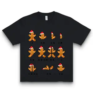 Funny gingerbread math graphic shirt for men holiday themed tee perfect for teachers students and festive wear