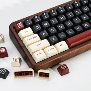 Similar to SA Profile Clone Rome PBT Double Shot Keycap Set,160  Black and White Custom Key Caps Keycaps 60 Percent Retro Keycaps for 61/64/68/84/87/100/104/108 Mechanical Keyboard
