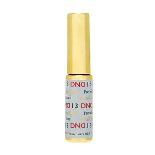DND Nail Art Gel Polish, Pastel Blue #13, for Professional Manicure and Nail Care, 100g Single Bottle, Nail Polish Gel