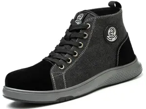 Composite Toe Work Shoes for Men Women Water Resistant Safety Boots Anti-static Construction Work Sneakers