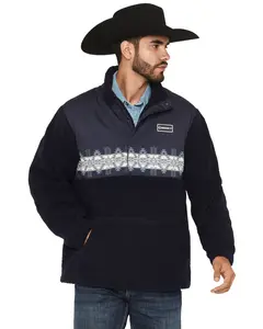 Hooey Men's Men'S Brecken Southwestern Sherpa Pullover - Hfp029nv