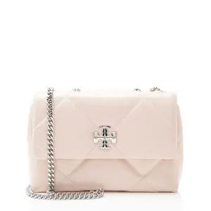 Pre-owned Tory Burch Leather Crossbody Bags Quilted Kira Small Shoulder Bag