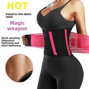 Fitness sports abdominal belt support waist belt, women's postpartum breathable fish silk belt