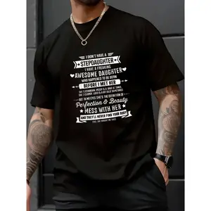 100% Cotton Unisex “I Don’t Have a Stepdaughter” Bonus Dad Father’s Day Stepdad T-Shirt – Dad Bod Loading Shirt