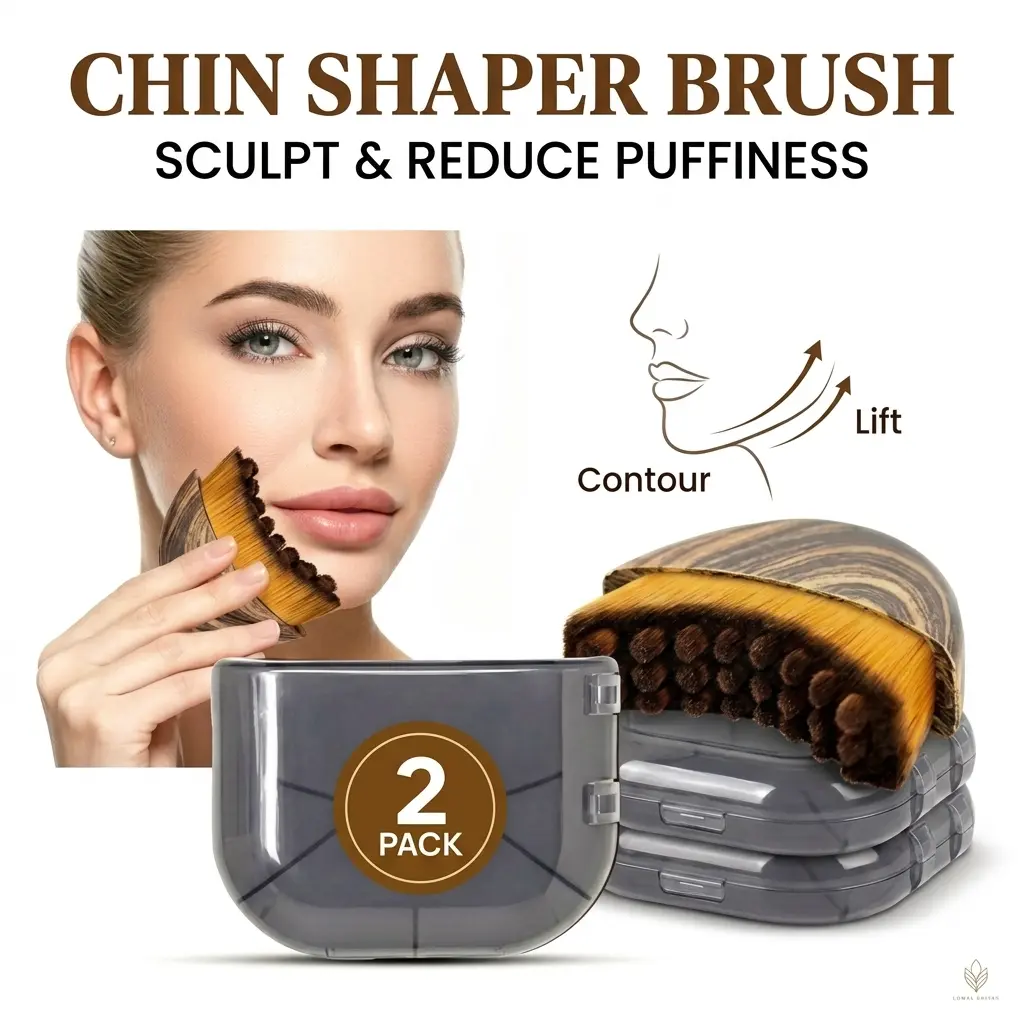 2-Pack Lymphatic Contour Face Brush for Sculpting – Lightweight Lymphatic Drainage Products, Depuffs Face, Detox, Lifts, Boosts Skin Glow & Absorption, Large Contoured Facial Care Tools, Daily Use Beauty Instrument