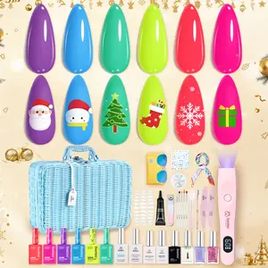 Beetles Neon Box Gel Polish Set Nail Art Kit Manicure 2025 Limited Edition Halloween Design