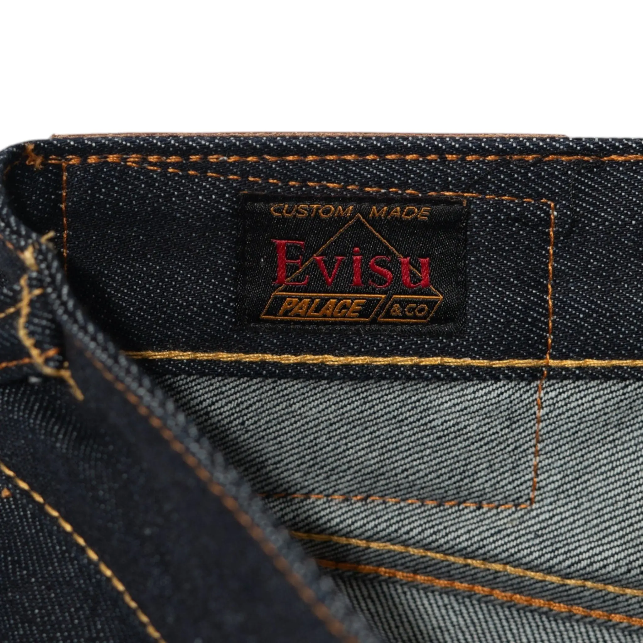 Menswear Palace x Evisu Dice Raw Finish Casual Trousers, Denim
