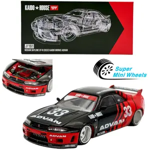 Kaido House x Mini GT 1:64 Nissan Skyline GT-R (R33) Kaido Works ADVAN KHMG191