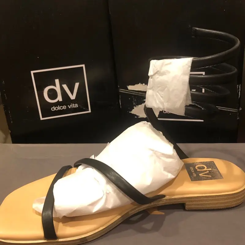 Dolce Vita DV, Malone black sandal, size 6 brand new in the box.