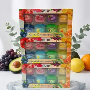Large pack 24pcs (7g each) Moisturizing Lip Gloss/Lipstick- Fruit-flavored lip mask base, hydrating and nourishinglip care, suitable for various skin types, the perfect gift.
