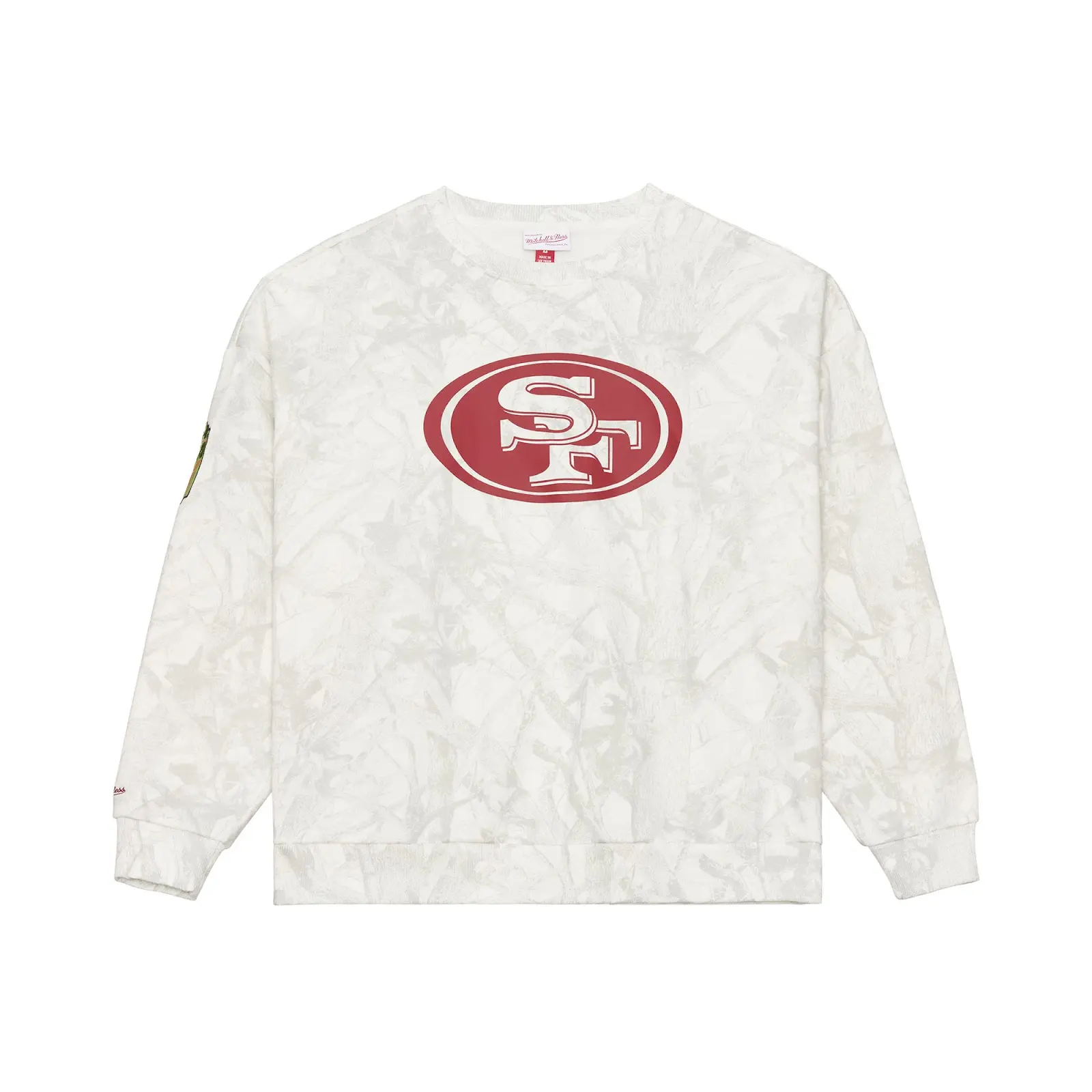 Mitchell & Ness San Francisco 49ers NFL Ghosted Crewneck