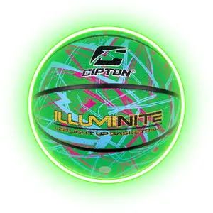 CIPTON LED Green Premium Rubber Basketball (29.5")