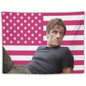 [Aesthetic Poster] Josh Actor Hutcherson 30"x40" Tapestry Wall Hanging Flag Art Aesthetic Poster |   Dorm Tapestries For Bedroom Party Home Living Room Decor