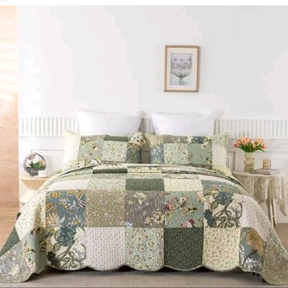 3 pcs Quilt Sets Wool Bedding for Cozy Nights