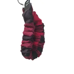 handmade scrunchie key fobs