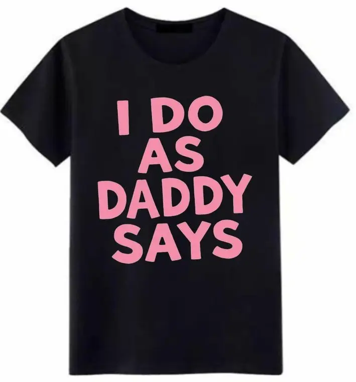 Women's Pure Cotton Short-Sleeve T-Shirt with Cute Slogan Print — Versatile Black Crew-Neck Tee for Casual Daily Wear, Street Style